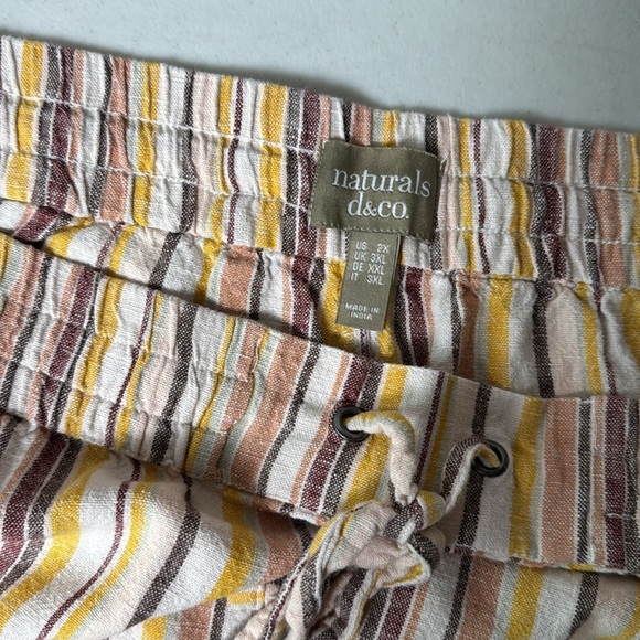 Naturals denim&co linen blend striped pants - Picture 10 of 13